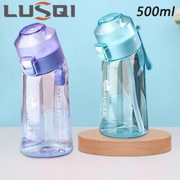 Water Bottles 500ml Flavor Pods Air Scent Up 0 Sugar Fruit Flavour Tritan Plastic Drink Bottle With Fragrance More