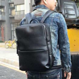 Backpack 2024 Men Backpacks Fashion High Quality Split Male Korean Student Large Boy Business Laptop School Computer Bag