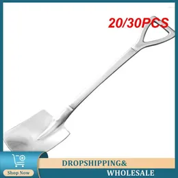 Coffee Scoops 20/30PCS Stainless Steel Shovel Shape Fork And Spoons Branch Leaves Handle Dessert Spoon Kitchen