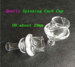 QUARTZ Material Spinning Carb Cap UFO Smoking Accessories Riptide Turbine Directional Cyclone 30mm For Thermal Banger Rigs Hookahs4236191