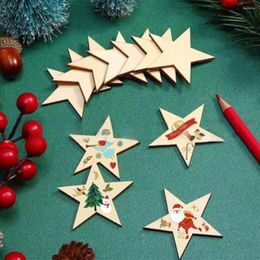 Party Decoration 50pcs Lightweight And Durable Star Shaped Wood Pieces Festival Ambience Effortlessly Wide