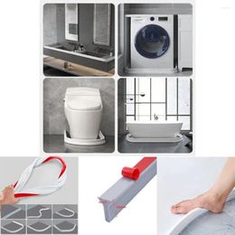 Bath Accessory Set Kitchen Basin Waterproof Strip 1-3 Meters Rubber Silicone Shower Barrier Door Water Stopper 30mm Width Bathroom Hardware