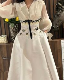 Runway Dresses Ballroom Elegant Dress Saudi Arabia V-neck A-line Floor Sweeping Satin Customised Occasion Dress Evening Dress 2024