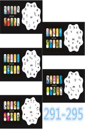 2017 New Fashion Airbrush Nail Stencils Set 291300 Tools Diy Airbrushing 10 x Template Sheet for Airbrush Kit Nail Art Paint5072056