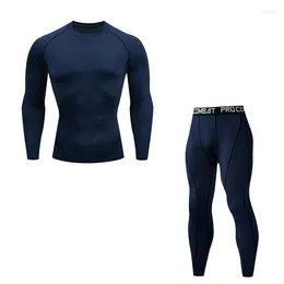 Men's Thermal Underwear Men Winter Long Johns Sets Compression Sweat Gym Jogging Suit 2024 Brand Tracksuit Kit Rashguard Male 4XL
