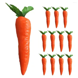 Decorative Flowers 12 Pcs Carrot Model Decorations Simulation Vegetable Kitchen Props Vegetables Artificial Carrots For Easter Foam Toys