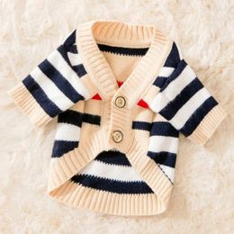 Dog Apparel Striped Sweater For Small Medium Large Dogs Coat Puppy Cloth