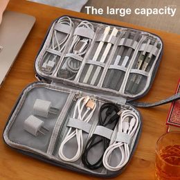 Storage Bags Good Pouch 3 Colors Cable Organizer Bag Eco-friendly Double Layer All-Purpose Earphone Key Carry Easily