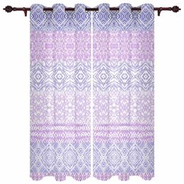 Curtain Hand Drawn Bohemian Wax Printing Outdoor For Garden Patio Drapes Bedroom Living Room Kitchen Bathroom Window