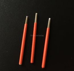 100 PCS Red 5 Round needles for manual pen Semi permanent makeup manual fog eyebrow needle 5RL microblading eyebrow pen needles4888653