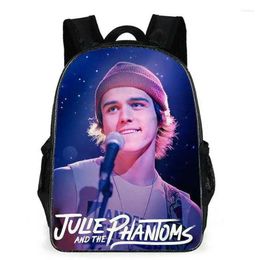 Backpack Charlie Gillespie Julie And The Phantoms Daypack Music TV Schoolbag Printed Rucksack Satchel School Bag Po Day Pack