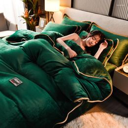 Bedding Sets Four Piece Flannel Warm Winter Double Quilt Cover Bed Linen