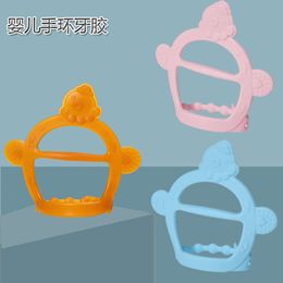 Baby silicone bracelet, glove, grinding tool, strap type baby fixed tooth gum