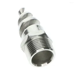 Garden Decorations 1/4BSP Male Thread Stainless Steel Spiral Cone Atomized Nozzle Spray Silver