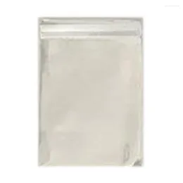 Jewelry Pouches 100Pcs PVC Self Sealing Plastic Zipper Closure Bags Thick Clear Earrings Packaging Storage