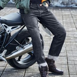 Motorcycle Apparel Black Breathable Men Biker Pants Wear-resistant Anti-fall Equipment Knee Protection Motocross