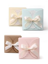Gift Wrap 10pcs Empty Soap Packing Box Small Cookies Candy Packaging Baby ShowerPaper Boxes Square Jewellery Bisc