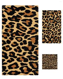 Towel 3pcs Bath Set Sexy Leopard Fashion Large Towels Face Hand Washcloths Absorbent Bathroom