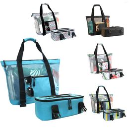 Storage Bags Separable Zipper Fabric Mesh Camping Refrigerator Compartment Tote Bag Cooler Supplie Thermal Box Beach Lunch Food Door Portabl