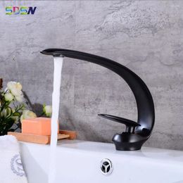 Bathroom Sink Faucets Black Basin Faucet Sdsn Water Tap Mixer And Cold Bath Good Quality