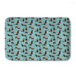 Carpets Cartoon Ferrets Print Rubber Anti Slip Doormat Carpet Floor Mats Entry Front Door Outdoor Entrance Indoor Welcome Home