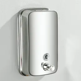 Liquid Soap Dispenser Stainless Steel 500ml Wall-mounted Manual Hand Sanitizer Bathroom Waterproof Press Type Container