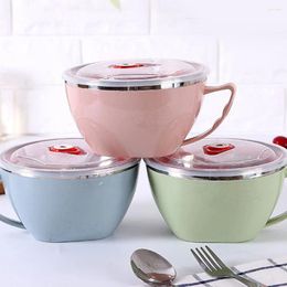 Dinnerware Stainless Steel Instants Noodle Bowl Durable High Capacity Lunch Box Kitchen Supplies