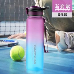 Mugs Large Capacity Bicycle Riding Trip Fitness Outdoor Sports Water Bottle Straw Cup With