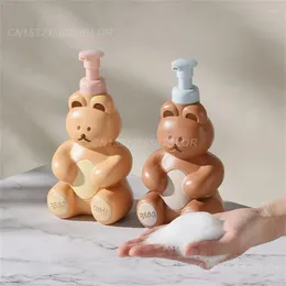 Liquid Soap Dispenser Make Foam Refillable Pump Bottle Easy To Disassemble And Wash Bathroom Supplies Cartoon Bear Select Material