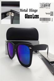 High quality Metal hinge Glass lens Plank frame Fashion Men Women Sunglasses Sport Vintage Sun glasses With box2358588