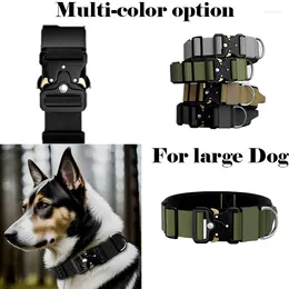 Dog Collars Pet Collar Tactical Large Explosion-proof Impact Outdoor Leash Doberman Golden Fur