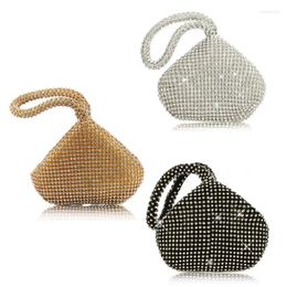 Storage Bags Women's For Triangle Glitter Handbag Purse Clutch Evening Luxury Party Prom G2AB