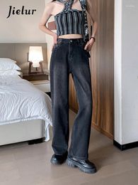 Women's Jeans High-waist Women Baggy Zipper Denim Pants Female Office Lady Fashion Trousers Chic Vintage Wide Leg