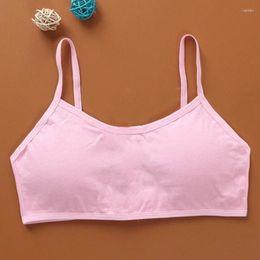 Yoga Outfit Girls Gym Sports Bra Push Up Running Tops Full Cup Seamless Kids Underwear Training Puberty