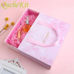 Gift Wrap Pink Cherry Blossom Box Portable Cardboard Drawer Packaging Candy Cookies Wedding Birthday Christmas
