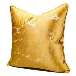 Pillow Luxury Golden Sofa Cover For Living Room Fashion Jacquard Decor Home Office 30x50 45x45 50x50cm