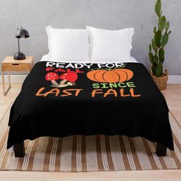 Blankets Happy Fall Y'all Pumpkin Ready For Since Last FallThrow Blanket Fluffy Kawaii