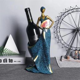 Kitchen Storage Resin Creative Beauty Figurine Nordic Style Home Bar Decor Gift Ornament Rack Wine Bottle Holder