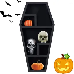 Decorative Plates Coffin Shelf Rack For Gothic Decor Free Standing Or Wall Hanging Shelves Home Bedroom