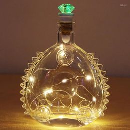 Party Decoration USB Rechargeable Bottle Stopper Lamp String Diamond Shape Cap Cork Light Wedding Home Supplies