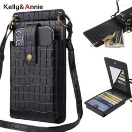 Bag Designer Phone Pocket Small Shoulder For Women Alligator Pu Leather Mini Crossbody Messenger Ladies Bags Wallet Card Purse