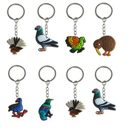 Keychains Lanyards Bird Keychain Keyrings For Bags Boys Party Favours Keyring Suitable Schoolbag Key Chain Accessories Backpack Handbag Otyvd