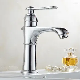 Bathroom Sink Faucets Chrome Basin Single Hole Cold And Mixer Faucet Water Tap Taps