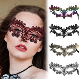 Party Supplies Women Sexy Hollow Lace Masquerade Half Face Mask Princess Prom Nightclub Props Costume Halloween Festive