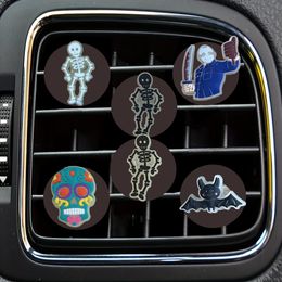 Interior Decorations Fluorescent Halloween Cartoon Car Air Vent Clip Clips Conditioner Outlet Per Decorative Freshener Drop Delivery Otn2S