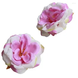 Decorative Flowers Artificial Silk Roses Wedding Garland Flower Wall Candy Gifts Box Headdress Wrist For Home Decor Christmas 50pcs
