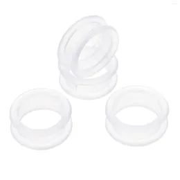 Dog Apparel 8 Pcs Hair Shears Scissors Silicone Ring Finger Protector Rings Grip White Hairdressing Protectors