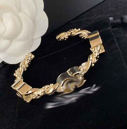 10-year-old factory outlet C-type stainless steel fashion 18K gold love zircon bracelet suitable for couples to gifts with dust bags4037417