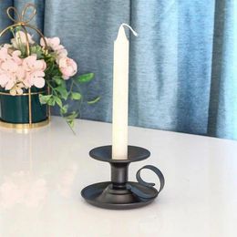 Candle Holders Vintage European Style Candlestick Stand Retro Iron Holder Candlelight Wedding Party Home Table Decoration