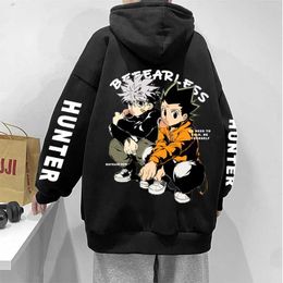 Men's Hoodies Sweatshirts Hunter X Hunter Japan Anime Men Women Hoodies Killua Zoldyck Gon Harajuku Unisex Pullover Casual Plus Size Sweatshirt Strtwear T240510
